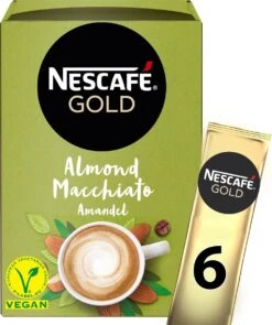 Nescafé Gold Almond Macchiato Oploskoffie - 6 Doosjes à 6 Zakjes 10 Nescafé Gold Almond Macchiato Oploskoffie - 6 Doosjes à 6 Zakjes -Rogers Coffee Service Winkel 1005x1200 1