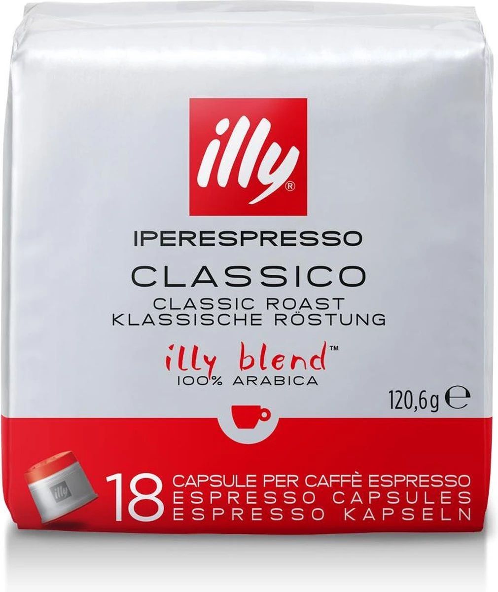 Illy - Iperespresso Koffie Home Classico 6 X 18 Capsules 3 Illy - Iperespresso Koffie Home Classico 6 X 18 Capsules - Afbeelding 3