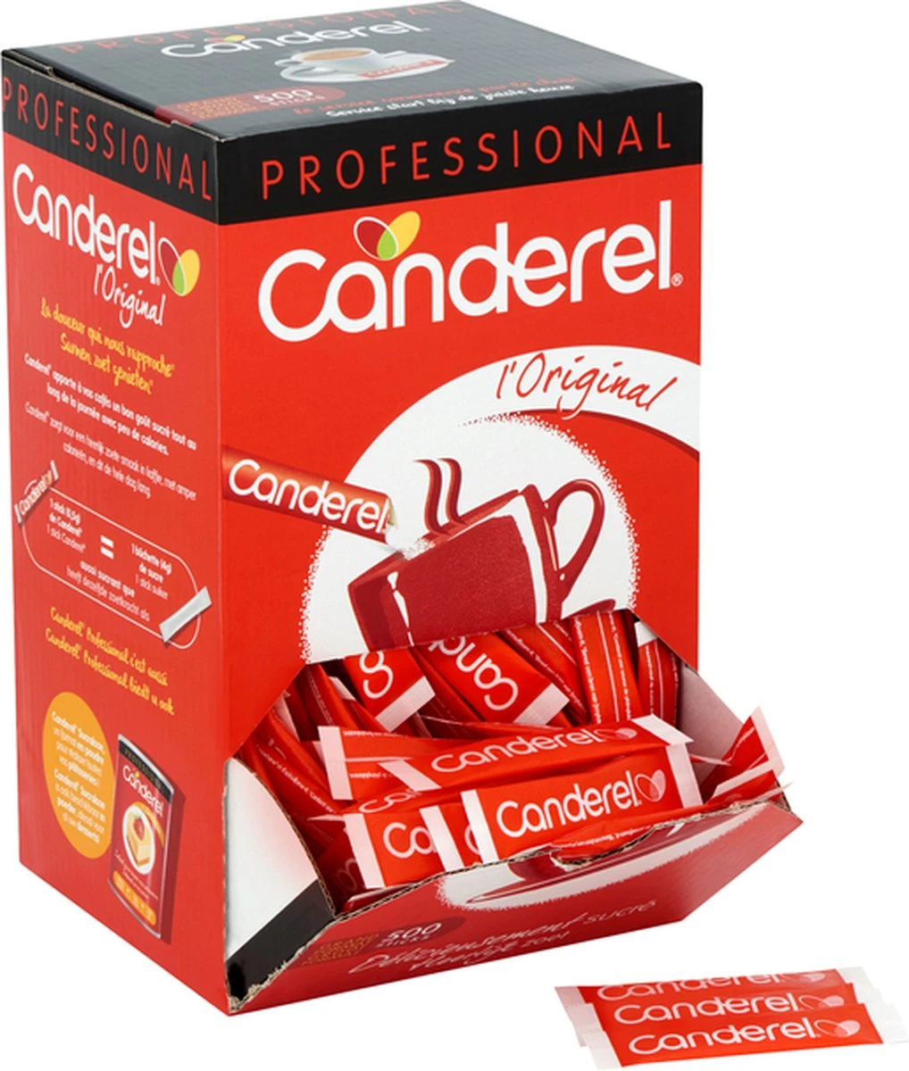 Zoetstofsticks Canderel 0 - 5gram 500 Stuks 1 Zoetstofsticks Canderel 0 - 5gram 500 Stuks