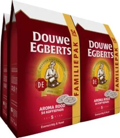 Douwe Egberts Aroma Rood Koffiepads - 4 X 54 Pads