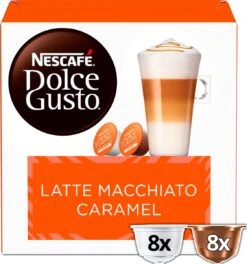 Nescafé Dolce Gusto Caramel Macchiato Capsules - 48 Koffiecups -Rogers Coffee Service Winkel 1122x1200 2
