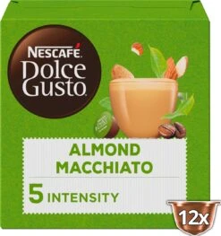 Nescafé Dolce Gusto Almond Macchiato Capsules - Vegan Koffie - 36 Koffiecups -Rogers Coffee Service Winkel 1126x1200