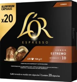 L'OR Lungo Estremo (10) - 10 X 20 Koffiecups 20 L'OR Lungo Estremo (10) - 10 X 20 Koffiecups -Rogers Coffee Service Winkel 1128x1200 3