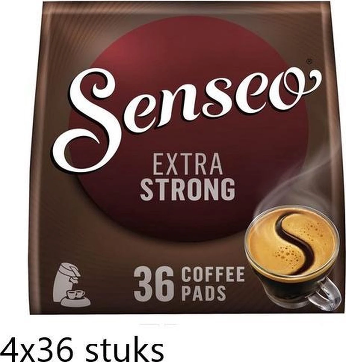 Senseo Base Extra Strong Koffiepads - 4 X 36 Pads 1 Senseo Base Extra Strong Koffiepads - 4 X 36 Pads