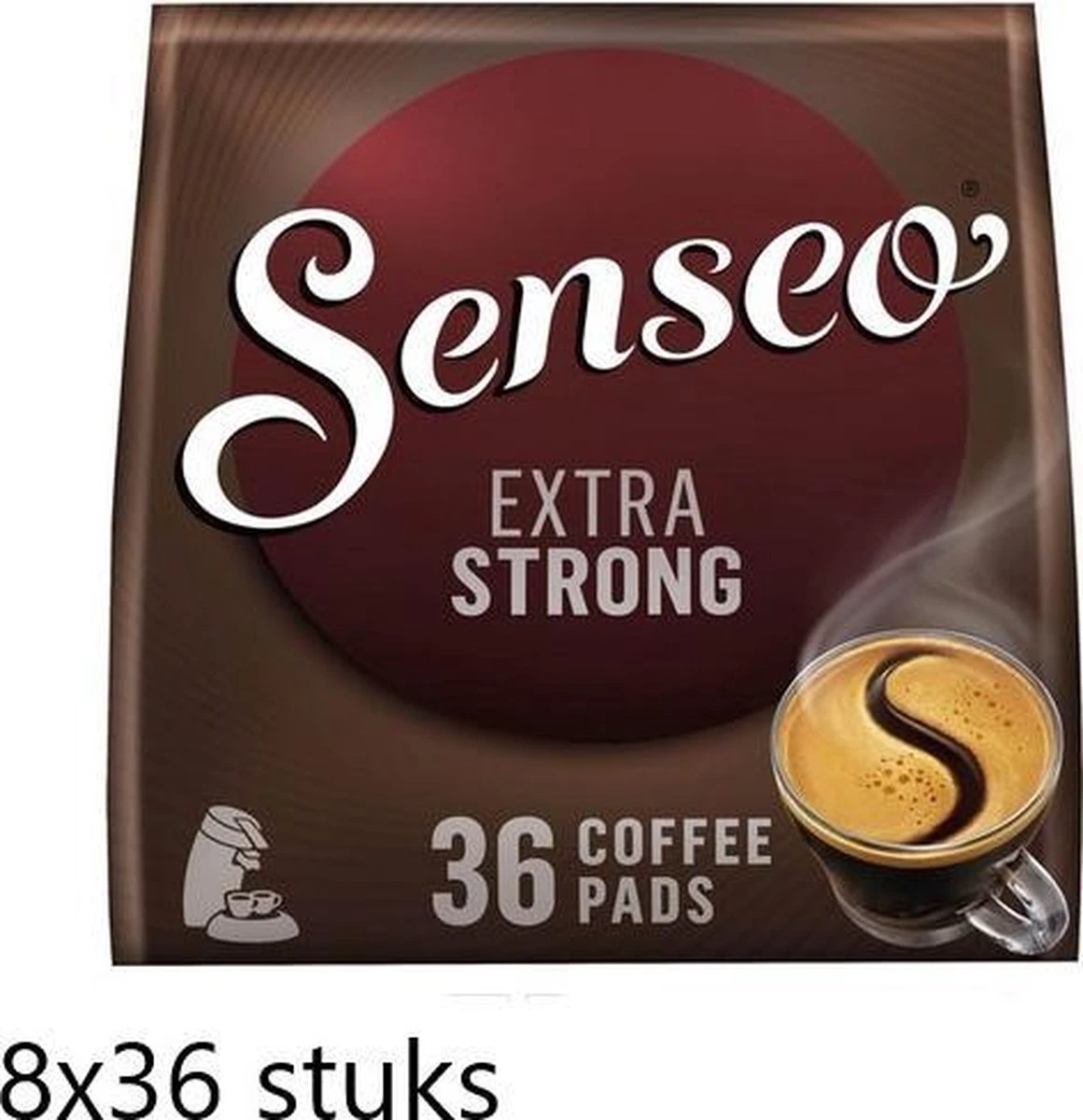 Senseo Base Extra Strong Koffiepads - 8 X 36 Pads 1 Senseo Base Extra Strong Koffiepads - 8 X 36 Pads