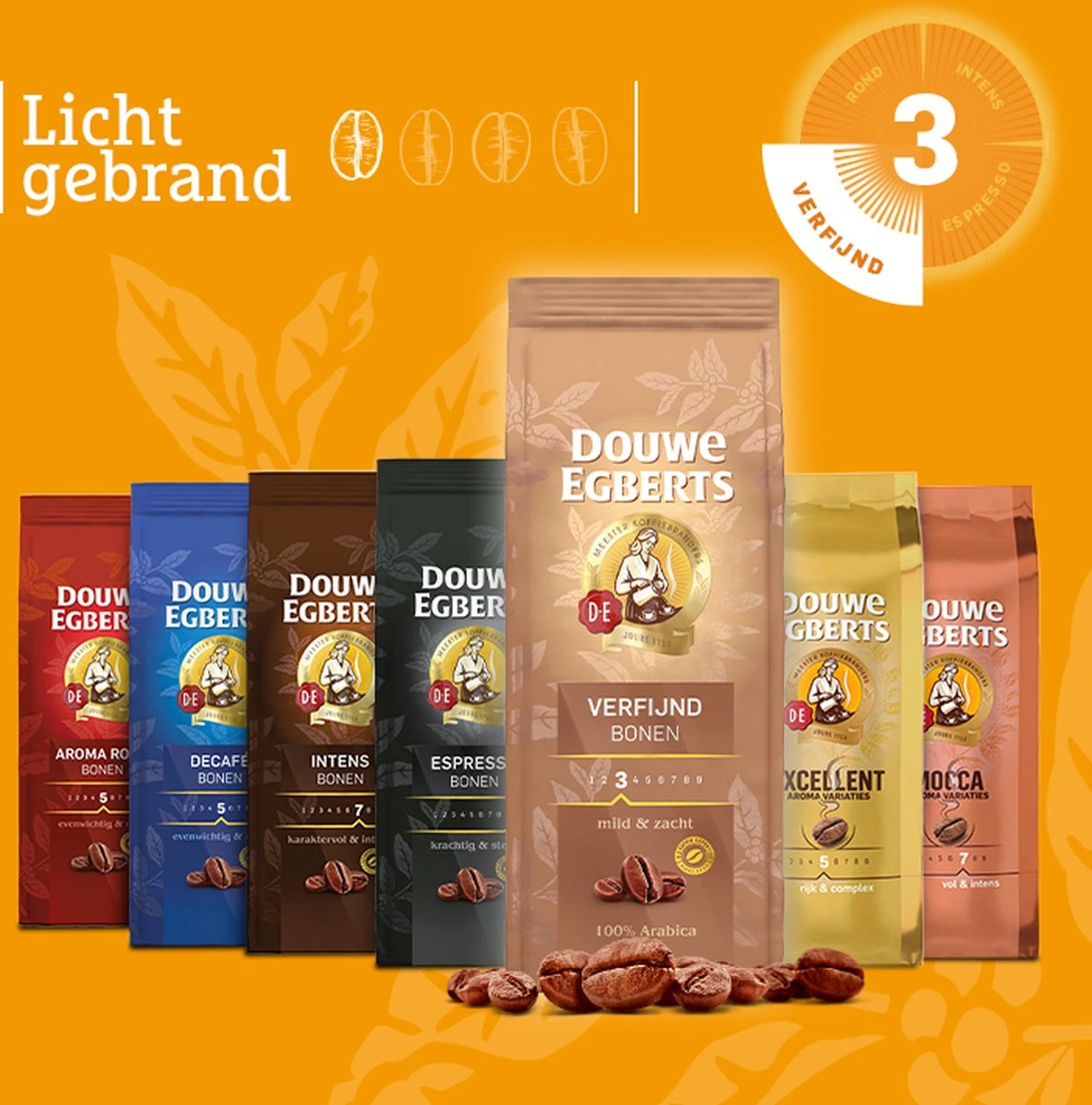 Douwe Egberts Verfijnd Koffiebonen - 4 X 500 Gram 7 Douwe Egberts Verfijnd Koffiebonen - 4 X 500 Gram - Afbeelding 7