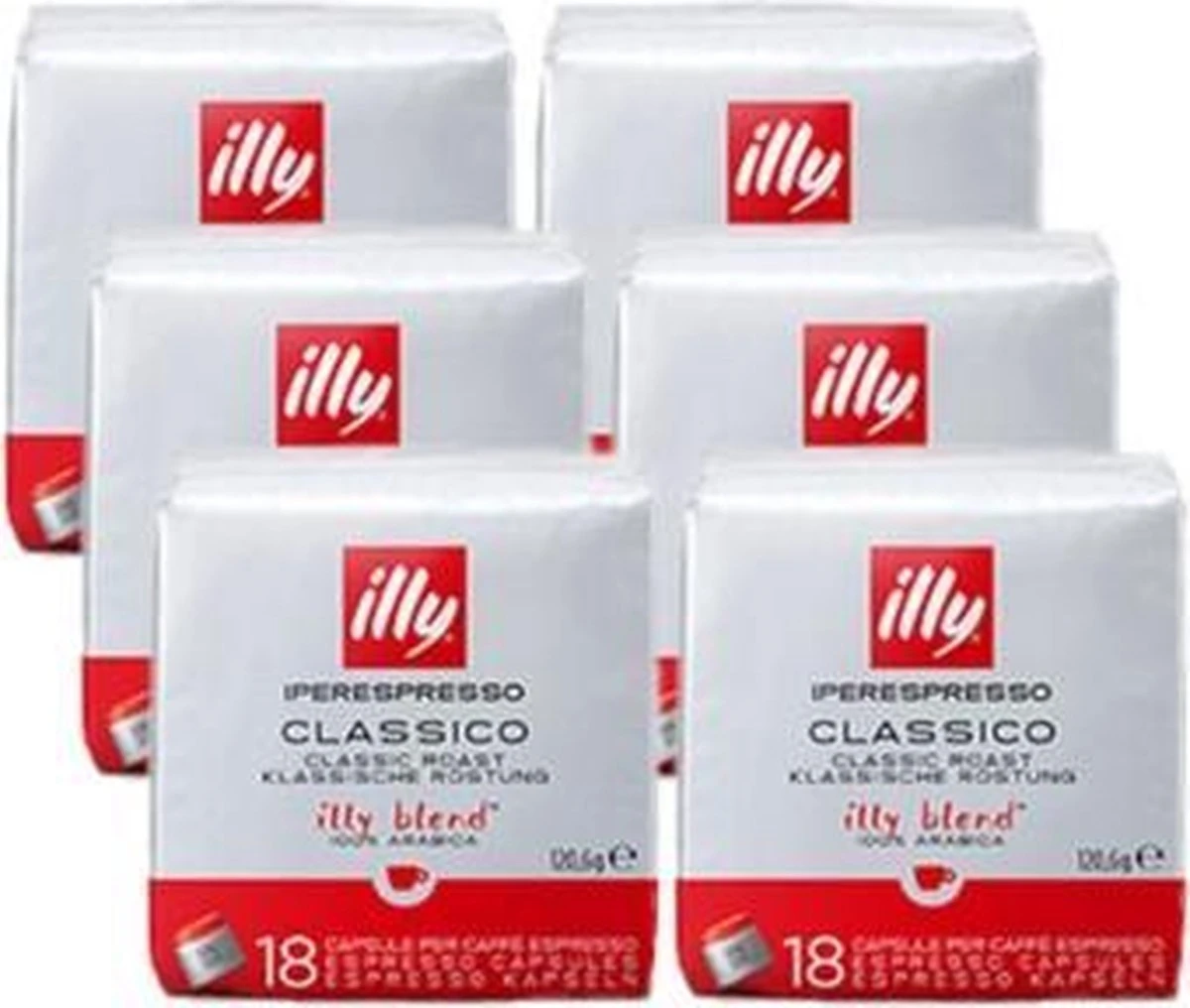 Illy - Iperespresso Koffie Home Classico 6 X 18 Capsules 1 Illy - Iperespresso Koffie Home Classico 6 X 18 Capsules