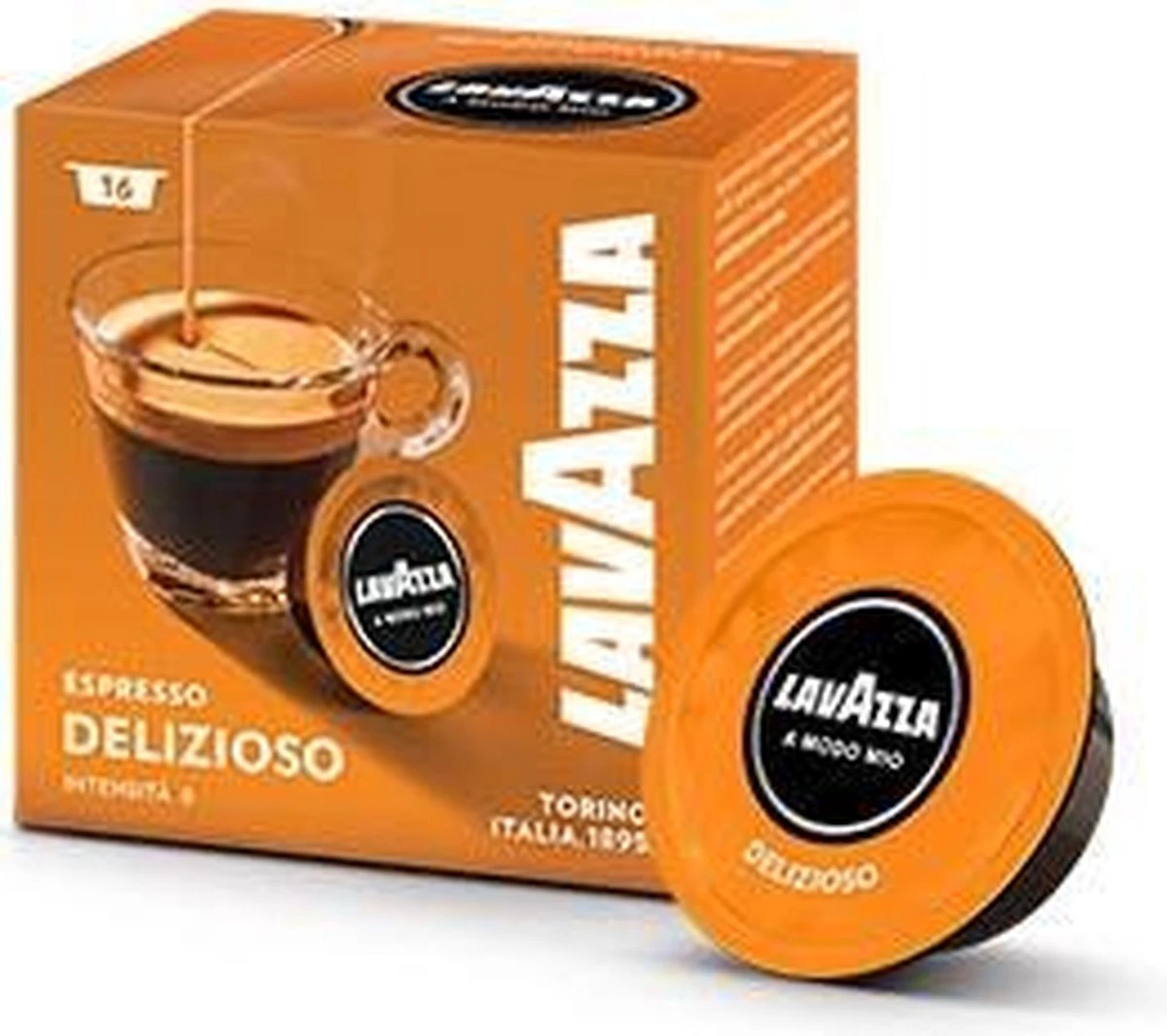 Lavazza A Modo Mio Delizioso Cups Grootverpakking - 16 X 16 Stuks 1 Lavazza A Modo Mio Delizioso Cups Grootverpakking - 16 X 16 Stuks