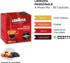 Lavazza A Modo Mio Passionale 36 Stuks -Rogers Coffee Service Winkel 1200x1085