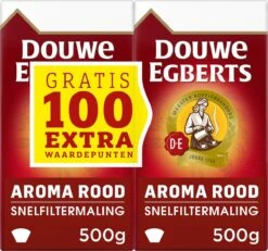 Douwe Egberts Aroma Rood Filterkoffie - Dubbelpak 6 X 1000 Gram -Rogers Coffee Service Winkel 1200x1121
