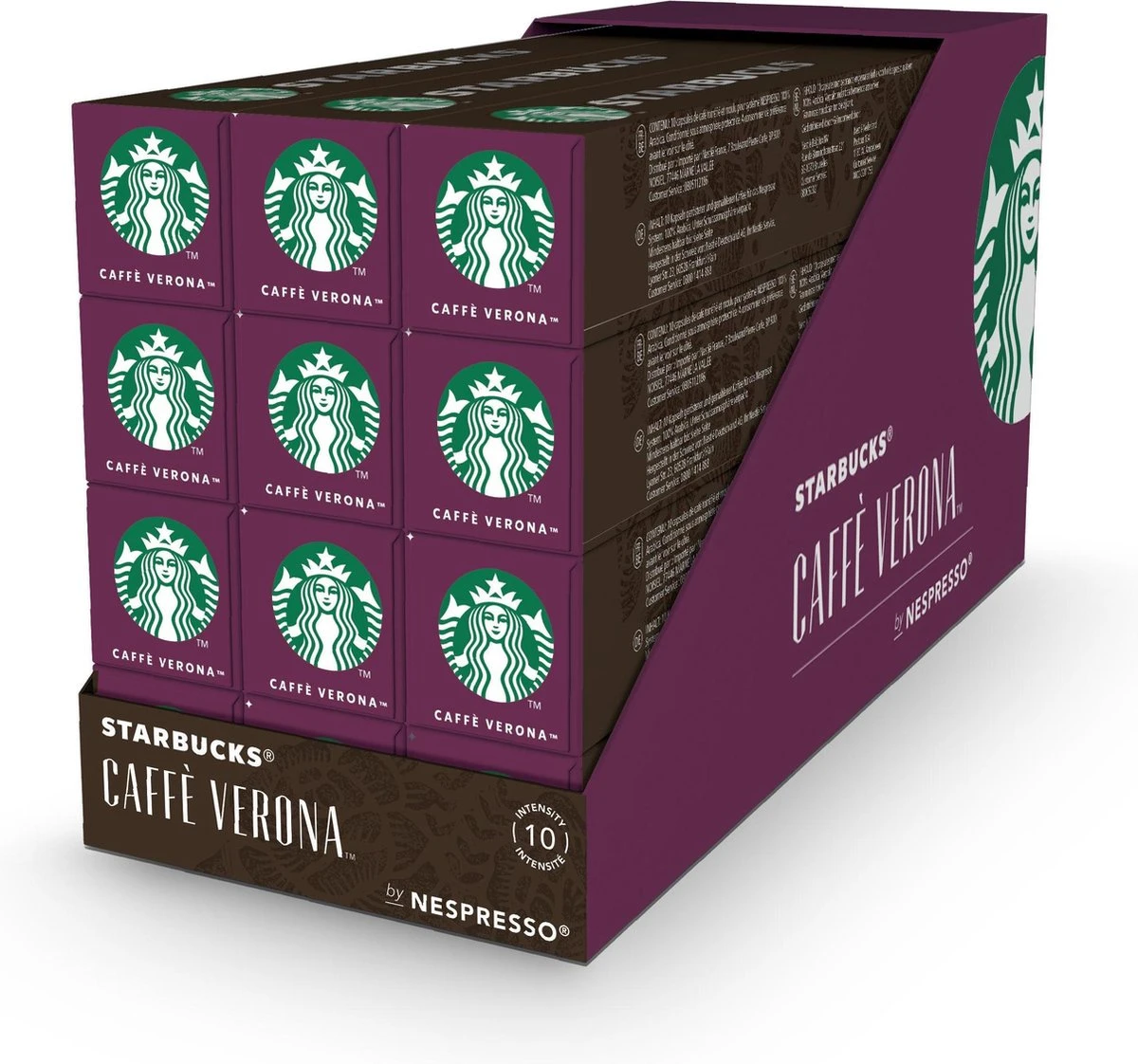 Starbucks By Nespresso Caffe Verona Dark Roast Capsules - 120 Koffiecups 1 Starbucks By Nespresso Caffe Verona Dark Roast Capsules - 120 Koffiecups