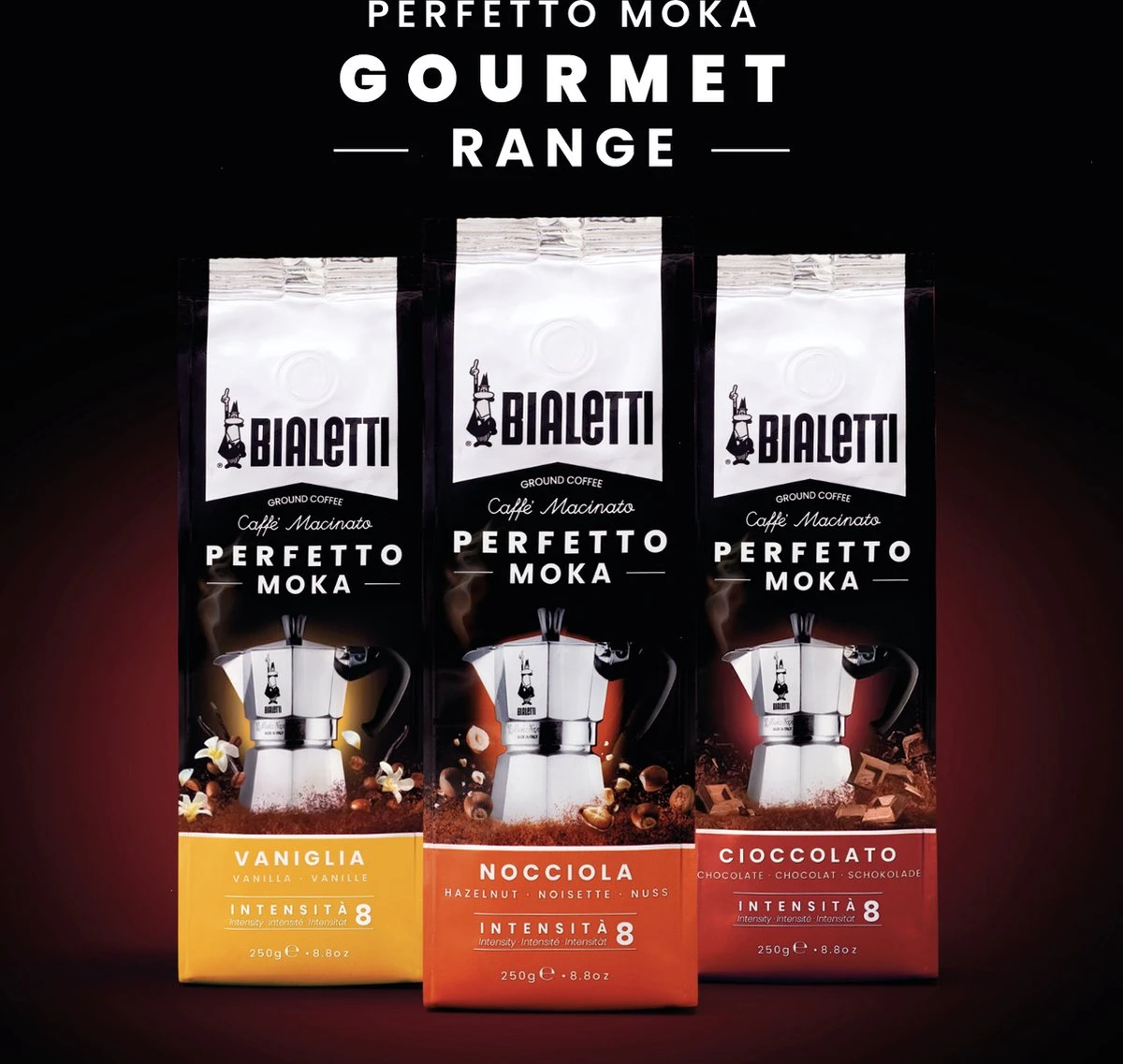 Bialetti Moka Intenso Gemalen Koffie - 4 X 250 Gram 10 Bialetti Moka Intenso Gemalen Koffie - 4 X 250 Gram - Afbeelding 10