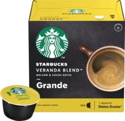 Starbucks By Dolce Gusto Capsules Veranda Grande Blonde Roast - 36 Koffiecups -Rogers Coffee Service Winkel 1200x1159