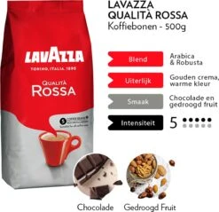 Lavazza Qualita Rossa Koffiebonen - 500g 7 Lavazza Qualita Rossa Koffiebonen - 500g -Rogers Coffee Service Winkel 1200x1162 1