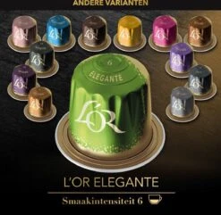 L'OR Lungo Elegante Koffiecups - Intensiteit 6/12 - 10 X 20 Capsules 21 L'OR Lungo Elegante Koffiecups - Intensiteit 6/12 - 10 X 20 Capsules -Rogers Coffee Service Winkel 1200x1173 14