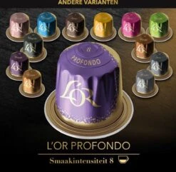 L'OR Lungo Profondo Koffiecups - Intensiteit 8/12 - 10 X 10 Capsules -Rogers Coffee Service Winkel 1200x1173 16
