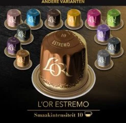 L'OR Lungo Estremo Koffiecups - Intensiteit 10/12 - 10 X 10 Capsules 21 L'OR Lungo Estremo Koffiecups - Intensiteit 10/12 - 10 X 10 Capsules -Rogers Coffee Service Winkel 1200x1173 2
