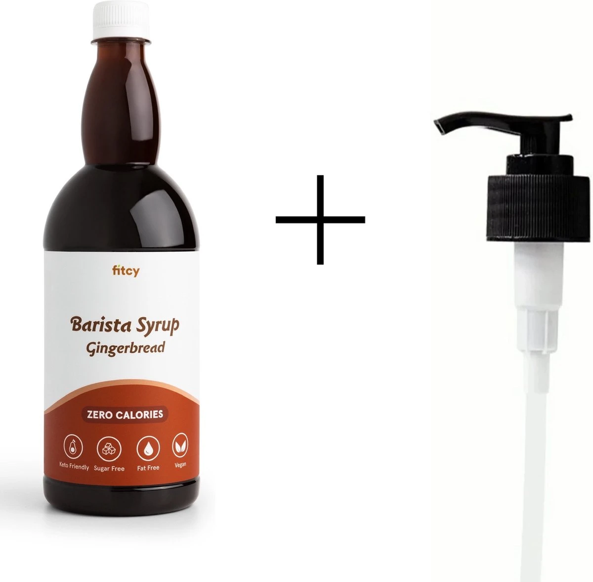Fitcy | Koffiesiroop | Gingerbread | Barista Syrup | Zero | Vegan | Vetvrij | Suikervrij | Keto-vriendelijk | Koffie | Siroop | MET DOSEERPOMP | 1L 1 Fitcy | Koffiesiroop | Gingerbread | Barista Syrup | Zero | Vegan | Vetvrij | Suikervrij | Keto-vriendelijk | Koffie | Siroop | MET DOSEERPOMP | 1L