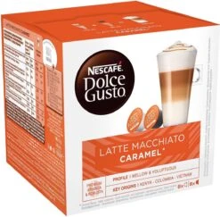 Nescafé Dolce Gusto Caramel Macchiato Capsules - 48 Koffiecups -Rogers Coffee Service Winkel 1200x1181 1