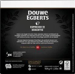 Douwe Egberts Espresso Krachtig Koffiecups - Intensiteit 10/12 - 10 X 20 Capsules 11 Douwe Egberts Espresso Krachtig Koffiecups - Intensiteit 10/12 - 10 X 20 Capsules -Rogers Coffee Service Winkel 1200x1184 4