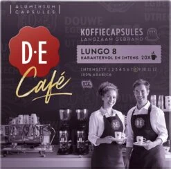 Douwe Egberts D.E Café Lungo Koffiecups - Intesiteit 8/12 - 10 X 20 Capsules 16 Douwe Egberts D.E Café Lungo Koffiecups - Intesiteit 8/12 - 10 X 20 Capsules -Rogers Coffee Service Winkel 1200x1185