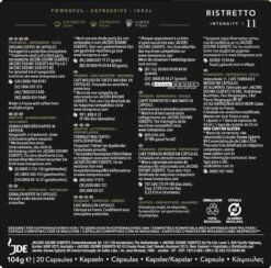 L'OR Espresso Ristretto Koffiecups - Intensiteit 11/12 - 10 X 20 Capsules 16 L'OR Espresso Ristretto Koffiecups - Intensiteit 11/12 - 10 X 20 Capsules -Rogers Coffee Service Winkel 1200x1186 2