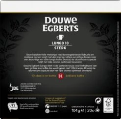 Douwe Egberts Lungo Sterk (10) - 10 X 20 Koffiecups -Rogers Coffee Service Winkel 1200x1186 4