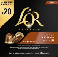 L'OR Lungo Estremo (10) - 10 X 20 Koffiecups 21 L'OR Lungo Estremo (10) - 10 X 20 Koffiecups -Rogers Coffee Service Winkel 1200x1187 4