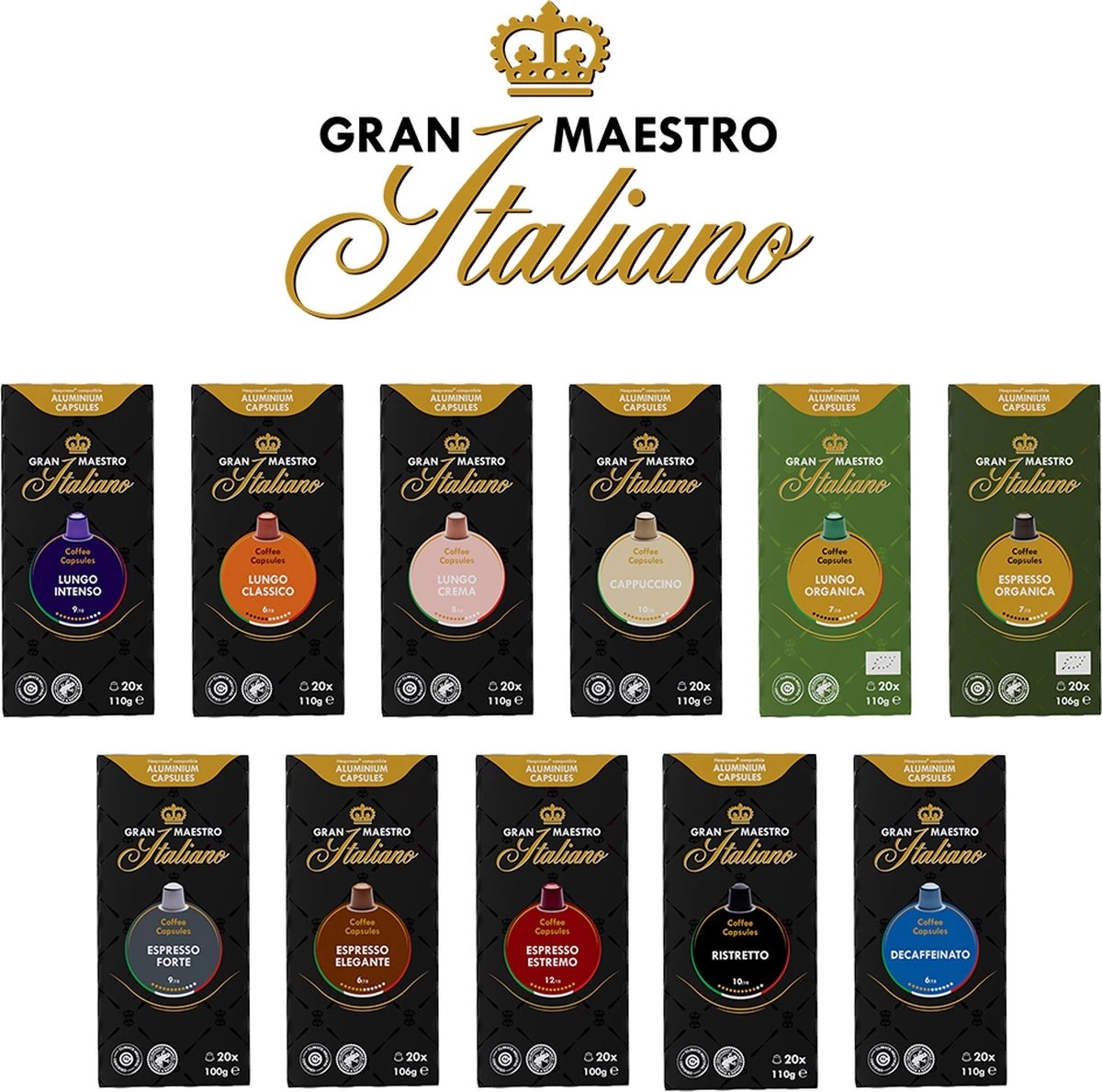 Gran Maestro Italiano - Cappuccino - Koffiecups - Nespresso Compatibel Capsules - Intense Smaak - 6 X 20 Cups 5 Gran Maestro Italiano - Cappuccino - Koffiecups - Nespresso Compatibel Capsules - Intense Smaak - 6 X 20 Cups - Afbeelding 5