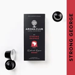 Aroma Club - Nespresso Compatible Capsules (120 St.) - No. 3 Strong George - Intensiteit 5/5 - Espresso - 100% Aluminium Koffiecups -Rogers Coffee Service Winkel 1200x1200 16