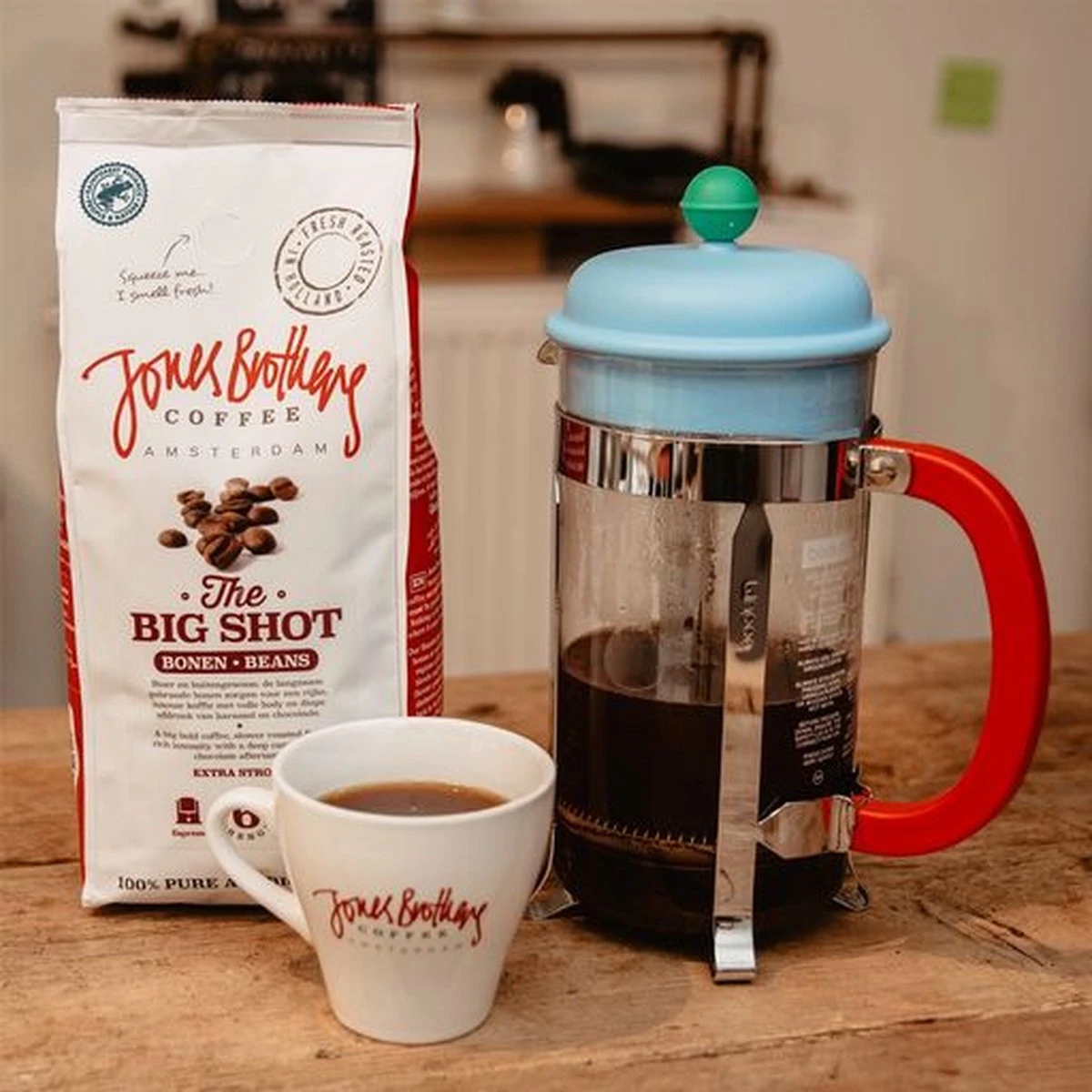 Jones Brothers Coffee The Big Shot Koffiebonen - 6 X 500 Gram 3 Jones Brothers Coffee The Big Shot Koffiebonen - 6 X 500 Gram - Afbeelding 3