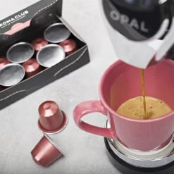Aroma Club - Nespresso Compatible Capsules (120 St.) - No. 4 Fair Frank - Intensiteit 4/5 - Espresso - 100% Aluminium Koffiecups 12 Aroma Club - Nespresso Compatible Capsules (120 St.) - No. 4 Fair Frank - Intensiteit 4/5 - Espresso - 100% Aluminium Koffiecups -Rogers Coffee Service Winkel 1200x1200 32