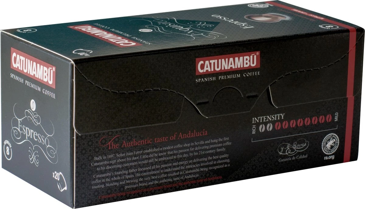 Catunambú Cups - Espresso Exquisito 5 X 20 Cups 4 Catunambú Cups - Espresso Exquisito 5 X 20 Cups - Afbeelding 4