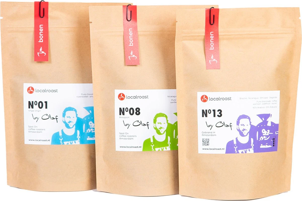 Localroast Koffie Proefpakket | Cadeaupakket | Vers Gebrand | Gemalen| Top Selectie| 3 X 200g | Direct Van Lokale Microbranderij 3 Localroast Koffie Proefpakket | Cadeaupakket | Vers Gebrand | Gemalen| Top Selectie| 3 X 200g | Direct Van Lokale Microbranderij - Afbeelding 3