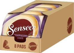 Senseo Cappuccino Choco Koffiepads - 2/9 Intensiteit - 4 X 8 Pads -Rogers Coffee Service Winkel 1200x863