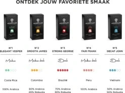 Aroma Club - Nespresso Compatible Capsules (120 St.) - No. 3 Strong George - Intensiteit 5/5 - Espresso - 100% Aluminium Koffiecups -Rogers Coffee Service Winkel 1200x889