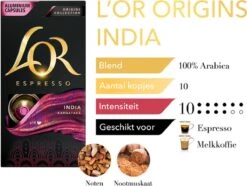 L'OR Espresso Origins India (10) - 10 X 10 Koffiecups 10 L'OR Espresso Origins India (10) - 10 X 10 Koffiecups -Rogers Coffee Service Winkel 1200x902