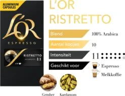 L'OR Espresso Ristretto (11) - 10 X 10 Koffiecups -Rogers Coffee Service Winkel 1200x921
