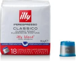 Illy - Iperespresso Koffie Home Classico Lungo 6 X 18 Capsules 6 Illy - Iperespresso Koffie Home Classico Lungo 6 X 18 Capsules -Rogers Coffee Service Winkel 1200x956 1