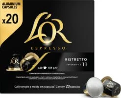 L'OR Espresso Ristretto Koffiecups - Intensiteit 11/12 - 10 X 20 Capsules 17 L'OR Espresso Ristretto Koffiecups - Intensiteit 11/12 - 10 X 20 Capsules -Rogers Coffee Service Winkel 1200x975