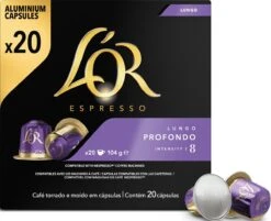 L'OR Lungo Profondo Koffiecups - Intensiteit 8/12 - 10 X 20 Capsules -Rogers Coffee Service Winkel 1200x975 4