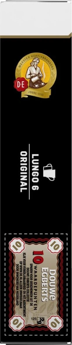 Douwe Egberts Lungo Original Koffiecups - Intensiteit 6/12 - 10 X 10 Capsules -Rogers Coffee Service Winkel 252x1200 2