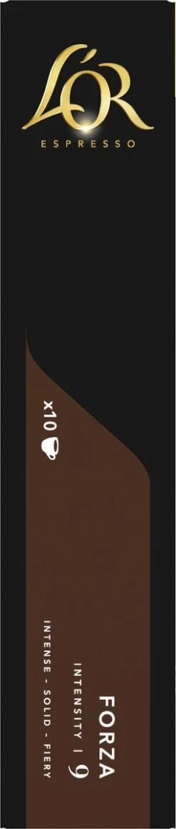 L'OR Espresso Forza Koffiecups - Intensiteit 9/12 - 10 X 10 Capsules 17 L'OR Espresso Forza Koffiecups - Intensiteit 9/12 - 10 X 10 Capsules -Rogers Coffee Service Winkel 255x1200 8