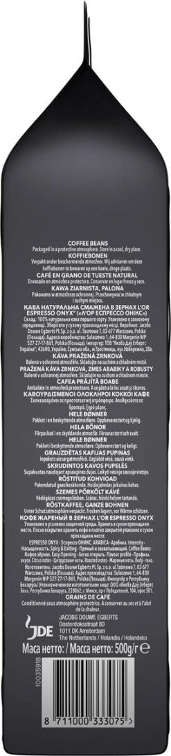 L'OR Espresso Onyx Koffiebonen (12) - 4 X 500 Gram 14 L'OR Espresso Onyx Koffiebonen (12) - 4 X 500 Gram -Rogers Coffee Service Winkel 273x1200