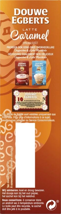 Douwe Egberts Verwenkoffie Latte Caramel Oploskoffie - 5 X 8 Zakjes -Rogers Coffee Service Winkel 343x1200 7