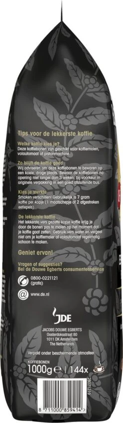 Douwe Egberts Espresso Koffiebonen - 4 X 1000 Gram - Extra Grote Verpakking -Rogers Coffee Service Winkel 350x1200 1