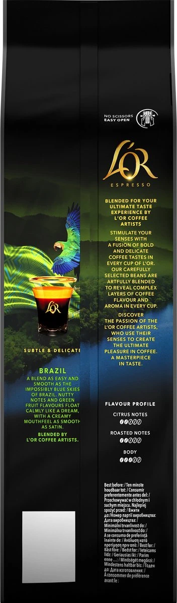 L'OR Espresso Origins Brazil Koffiebonen (6) - 4 X 500 Gram 2 L'OR Espresso Origins Brazil Koffiebonen (6) - 4 X 500 Gram - Afbeelding 2