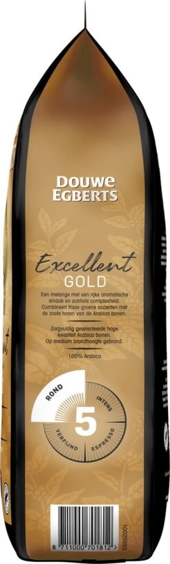 Douwe Egberts Excellent Gold Koffiebonen - 5/9 Intensiteit - 4 X 1kg 10 Douwe Egberts Excellent Gold Koffiebonen - 5/9 Intensiteit - 4 X 1kg -Rogers Coffee Service Winkel 362x1200