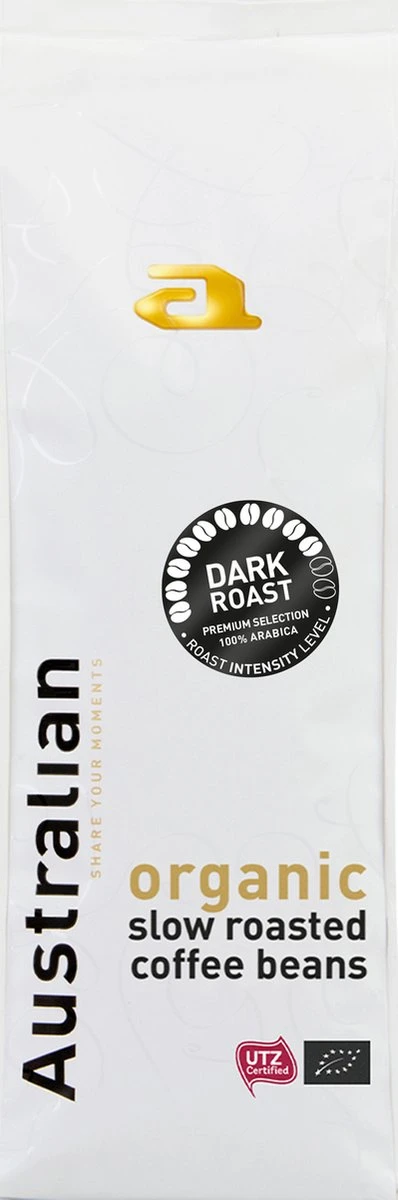Australian Espresso Beans Dark Roast - UTZ Organic - 4 X 750 Gram 1 Australian Espresso Beans Dark Roast - UTZ Organic - 4 X 750 Gram