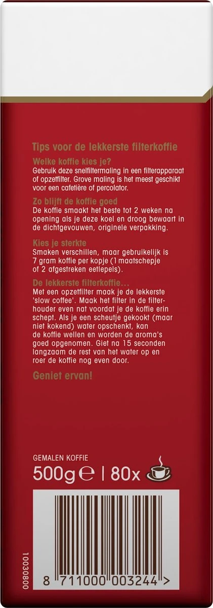 Douwe Egberts Aroma Rood Filterkoffie - 15 X 500 Gram 3 Douwe Egberts Aroma Rood Filterkoffie - 15 X 500 Gram - Afbeelding 3
